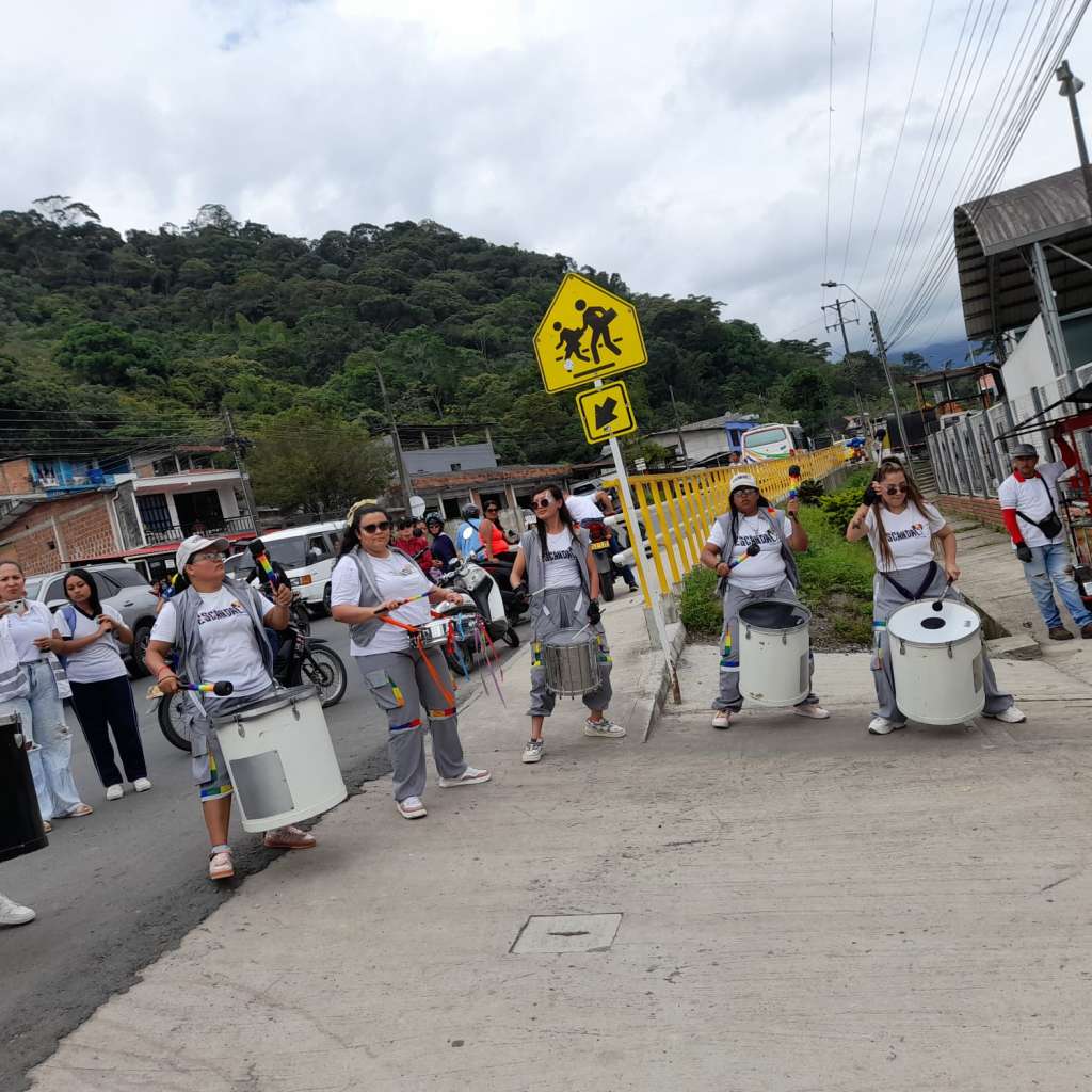 Batucada de la colectiva LGBTIQ+ de Mocoa, Escandalá.