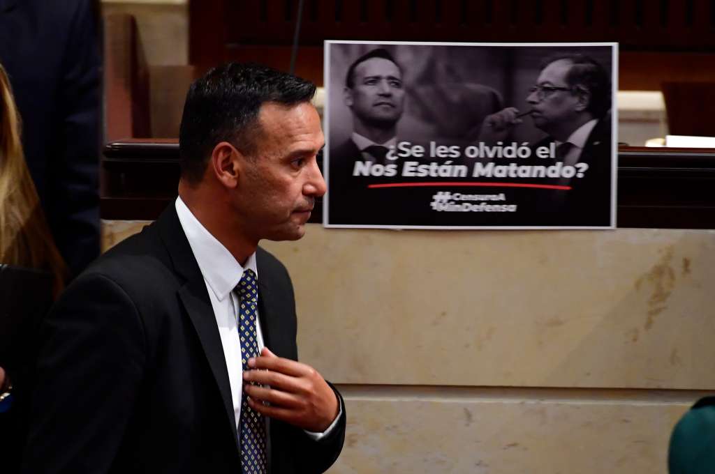 Moción de Censura al Ministro de Defensa en la Cámara de representantes