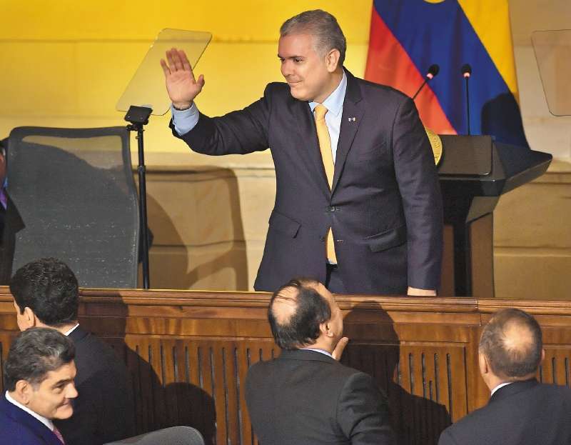 El presidente Duque dejará el cargo el próximo 7 de agosto. Colombia, a corte de 2021, es el país cuyos ciudadanos piden más ayuda a la CIDH.  / Óscar Pérez
