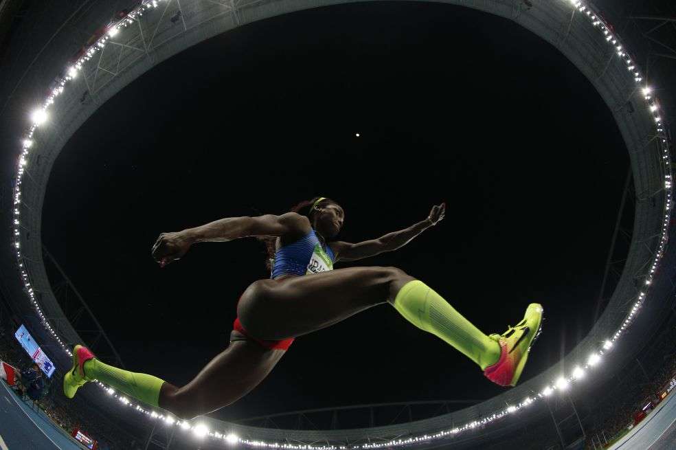 La atleta colombiana Caterine Ibargüen, medallista de oro. / EFE
