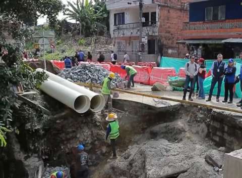 Reabrieron puente La Limona en la vía Medellín-Itagüí luego de diez días cerrado