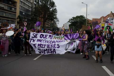 Así se vivió la marcha en conmemoración del Día Internacional de la Mujer