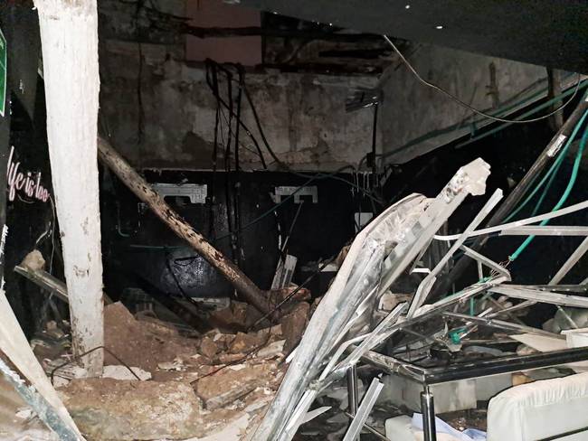 Colapso de techo en Getsemaní