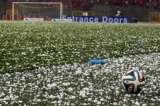 Se reanuda el amistoso Bélgica-Túnez tras la tormenta de granizo