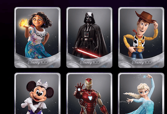El juego de Disney100 en Tiktok incluye a personajes de las franquicias de Disney, Pixar, Marvel y Star Wars.