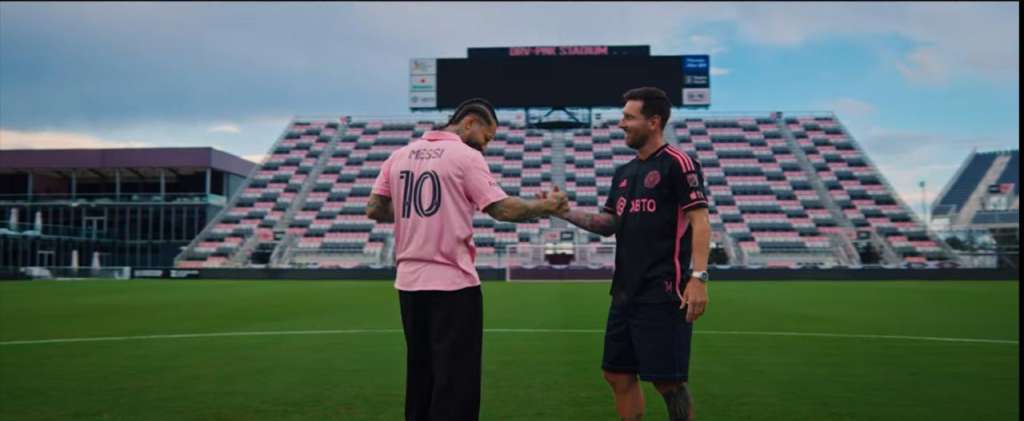 Con camiseta del Inter Miami, Messi y Maluma juntos en un nuevo video musical