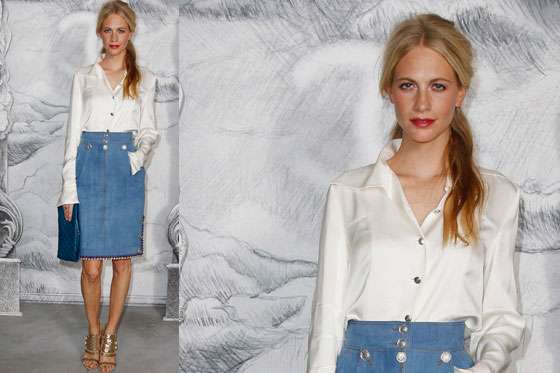 La falda denim