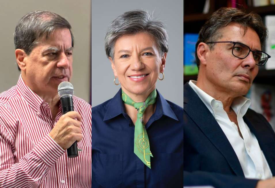 De izquierda a derecha: Juan Fernando Cristo, Claudia López y Alejandro Gaviria.