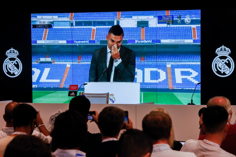 Las lágrimas de Carlo Ancelotti en la despedida de Casemiro del Real Madrid