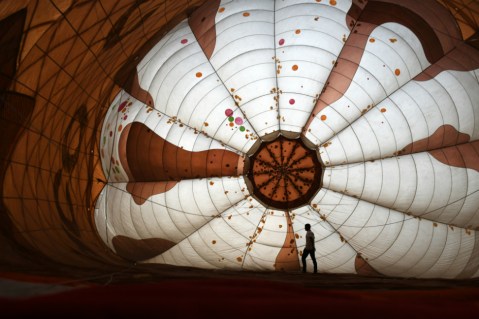 La quinta edición del Festival Internacional de Globos Aerostáticos de Chennai, India