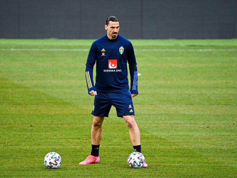El delantero Zlatan Ibrahimovic, la gran novedad de la selección de Suecia.