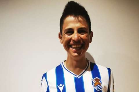 Esteban Chaves y su apoyo a Real Sociedad, antes de la final de la Copa del rey