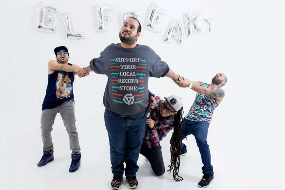 Andres Shaq, Fatsuggardaddy, Mike Style y Kmmy Ranks son los DJs y artistas visuales que conforman El Freaky. / Cortesía, El Freaky.