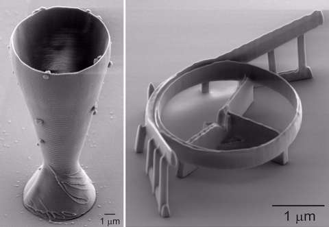 Científicos imprimen en 3D la copa más pequeña del mundo
