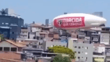 São Paulo lanzó un dirigible en la previa de la Copa Libertadores y se estrelló