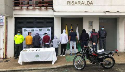 Desmantelan banda delincuencial ‘La Colina’, dedicada al microtráfico en Caldas