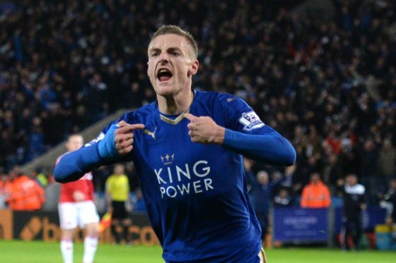 Jamie Vardy, delantero inglés del Leicester.