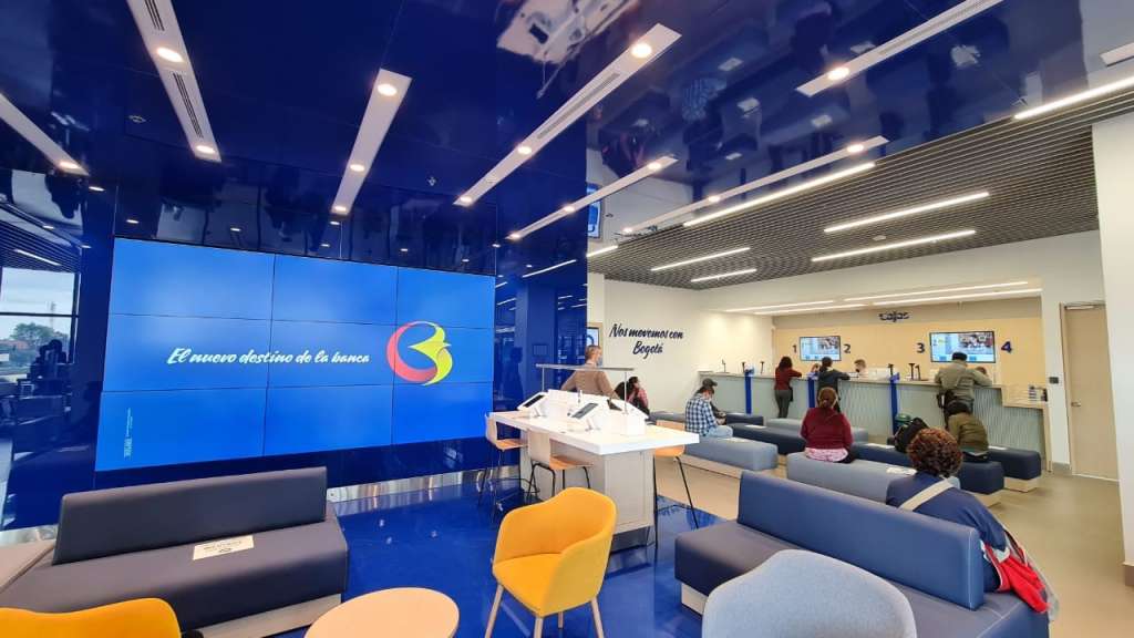 La comodidad de sus oficinas, un plus del Banco de Bogotá.