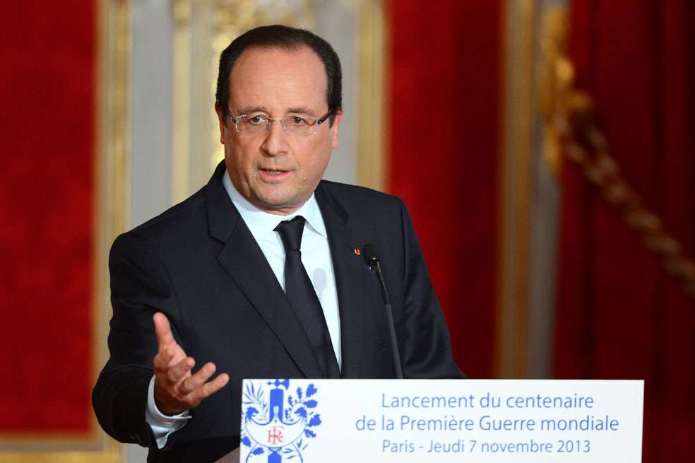 El presidente de Francia, François Hollande, se reunió con los presidentes de los clubes esta semana en el Elíseo. / AFP