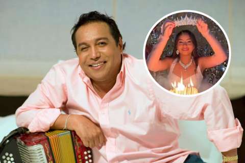 Diomedes Díaz abrazó a su hija en sus 15 años. Su mamá publicó video hecho con IA