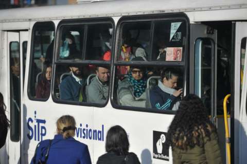 Conductores del Sitp Provisional protestan por hurtos masivos en el sur de Bogotá 