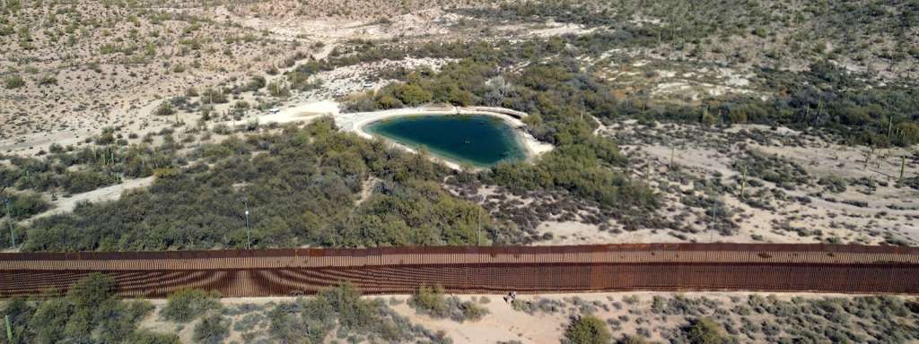 Imagen del muro fronterizo entre México y Estados Unidos.