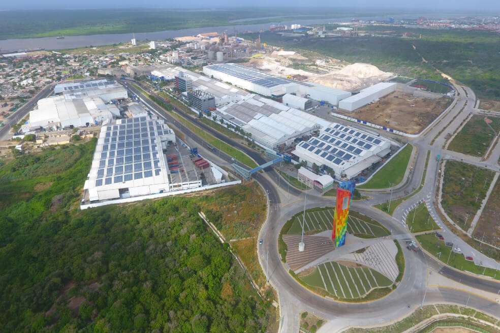 Tecnoglass suspendió la producción en sus instalaciones de manera temporal entre el 23 de marzo al 13 de abril. Actualmente opera bajo medidas estrictas de sanidad. / Cortesía.
