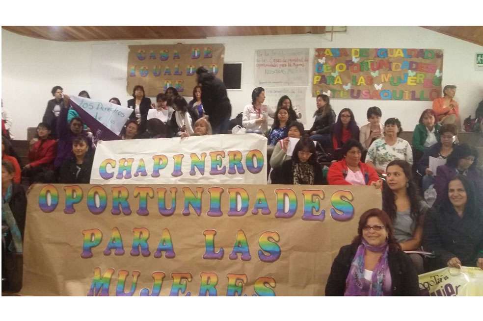 A la sesión plenaria en el Concejo de Bogotá asistieron feministas y trabajadoras de las Casas de Igualdad de Oportunidades de las Mujeres.
