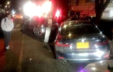 Accidente múltiple en la avenida Caracas.