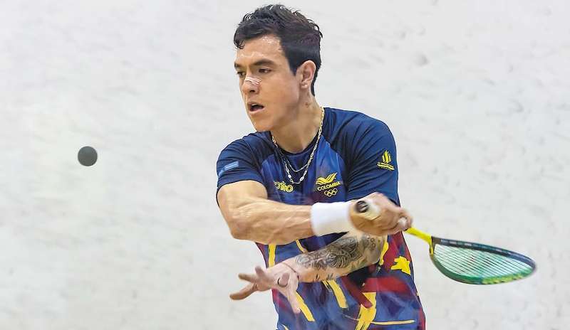 Miguel Ángel Rodríguez consiguió tres de los seis oros de la selección colombiana de squash en las justas. / Juegos Bolivarianos