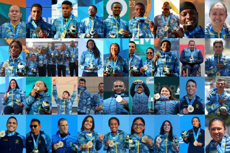 ¡Orgullo! Colombia hizo historia en los Parapanamericanos al ganar 50 medallas de oro