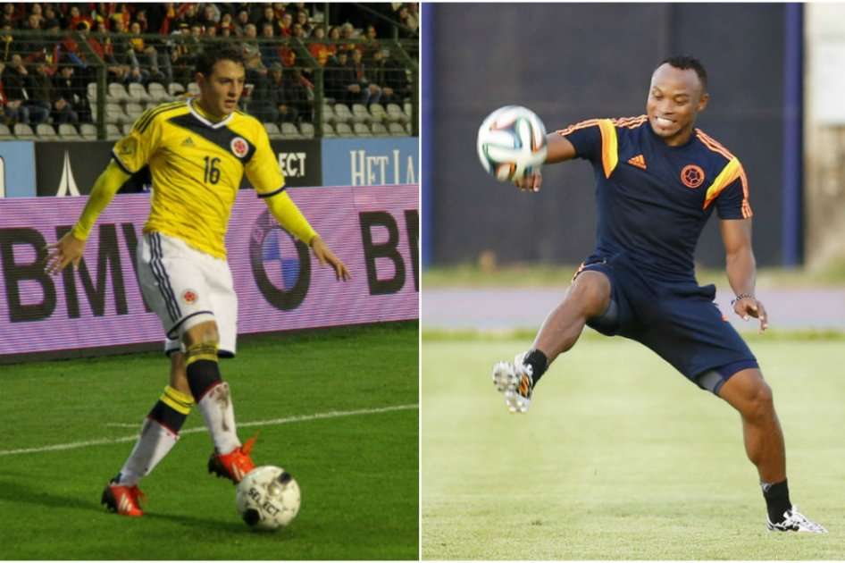 Santiago Arias y Camilo Zúñiga, laterales derechos de la Selección Colombia.