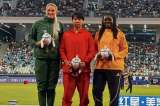 Flor Denis Ruiz debutó con medalla de bronce en la Liga Diamante