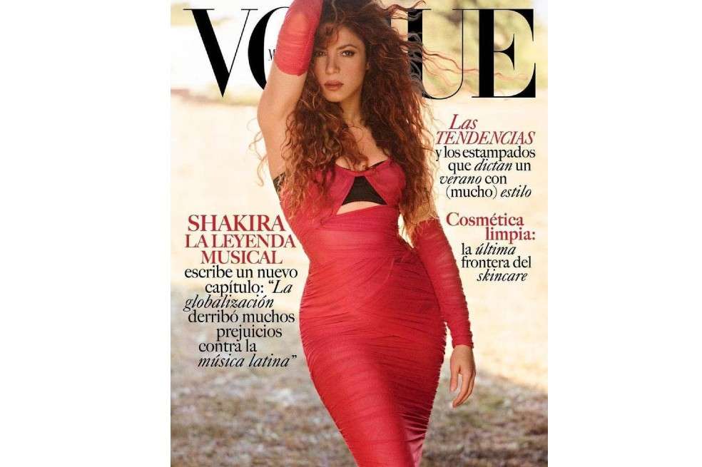 Shakira en la portada de Vogue México y Latinoamérica.