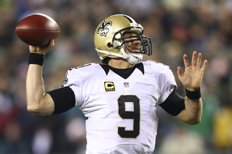 Drew Brees, quarteback estrella de los Saints de Nueva Orleans. / AFP