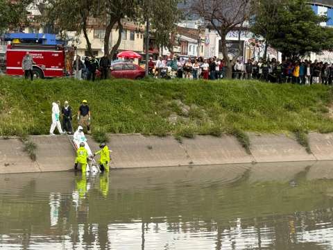Hallan cuerpo sin vida en canal de San Fernando, en Bogotá