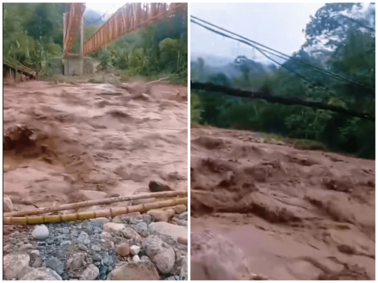 Creciente del río Cumaral dejó dos muertos y dos desaparecidos en El Dorado, Meta