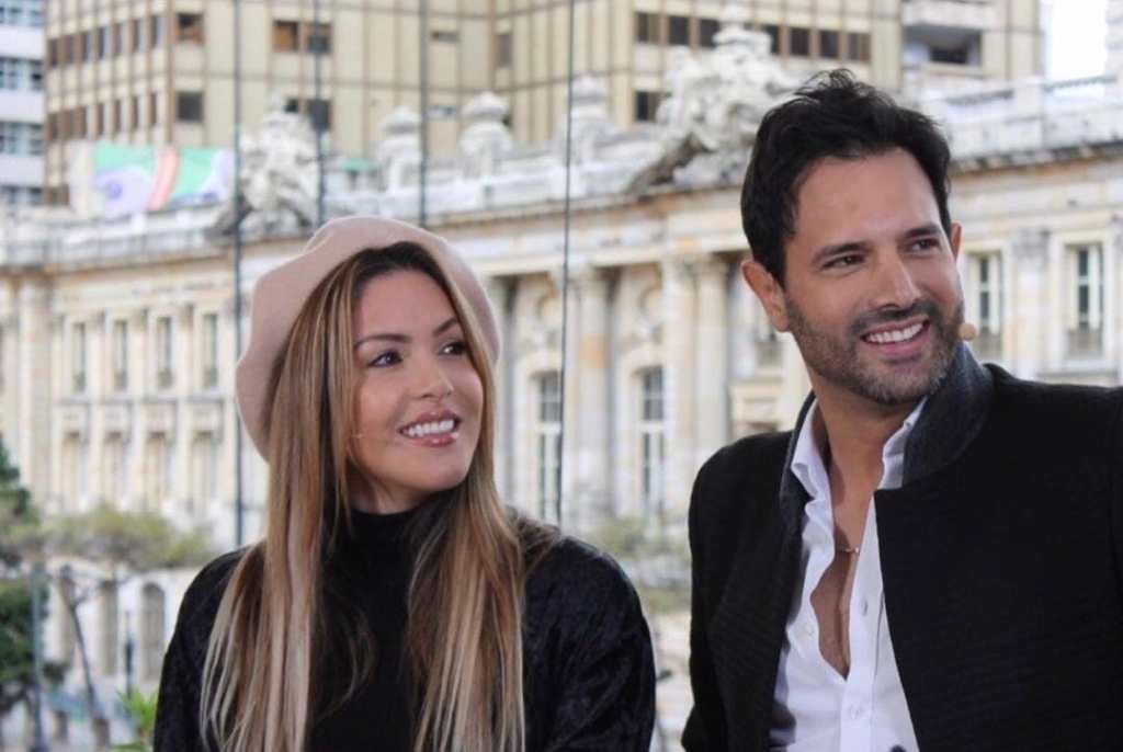 Nataly Umaña y Alejandro Estrada, su esposo.