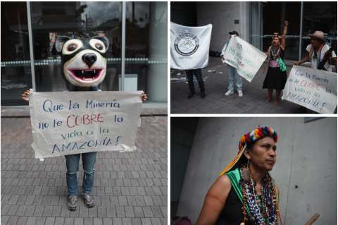 En fotos: comunidades de Putumayo exigieron en Bogotá el retiro de títulos mineros