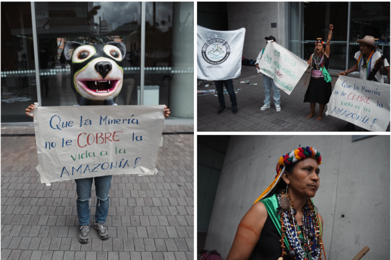 Este lunes, 27 de julio, organizaciones sociales, ambientales, comunidades indígenas, campesinas y procesos ciudadanos de Putumayo realizaron un plantón frente a la Agencia Nacional de Minería-ANM para pedir la protección de su territorio.