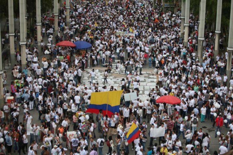 Bogotá se moviliza por la paz: conozca los principales cierres viales