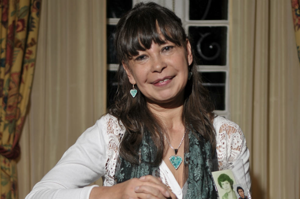 Yanette Bautista, hermana de Nidia Érika Bautista, desaparecida.
