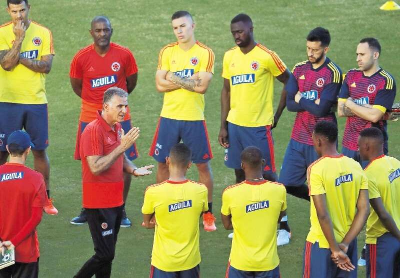 La selección de fútbol de Colombia está lista para su estreno en la Copa América, este sábado ante Argentina, en Salvador de Bahía. / EFE