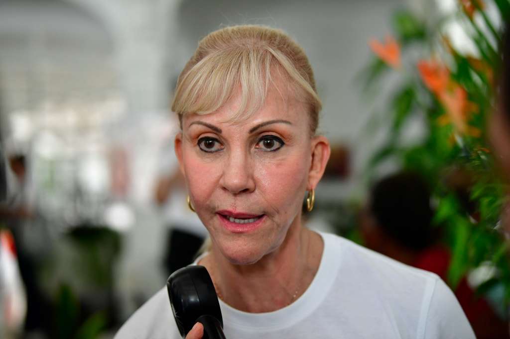 Gobernadora del Valle del Cauca durante el evento Iniciativas de paz, realizado por la Unión Europea y el Centro Internacional para la Justicia Transicional (ICTJ) en Buenaventura