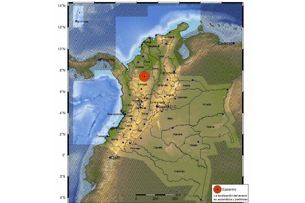Temblor Tarazá.