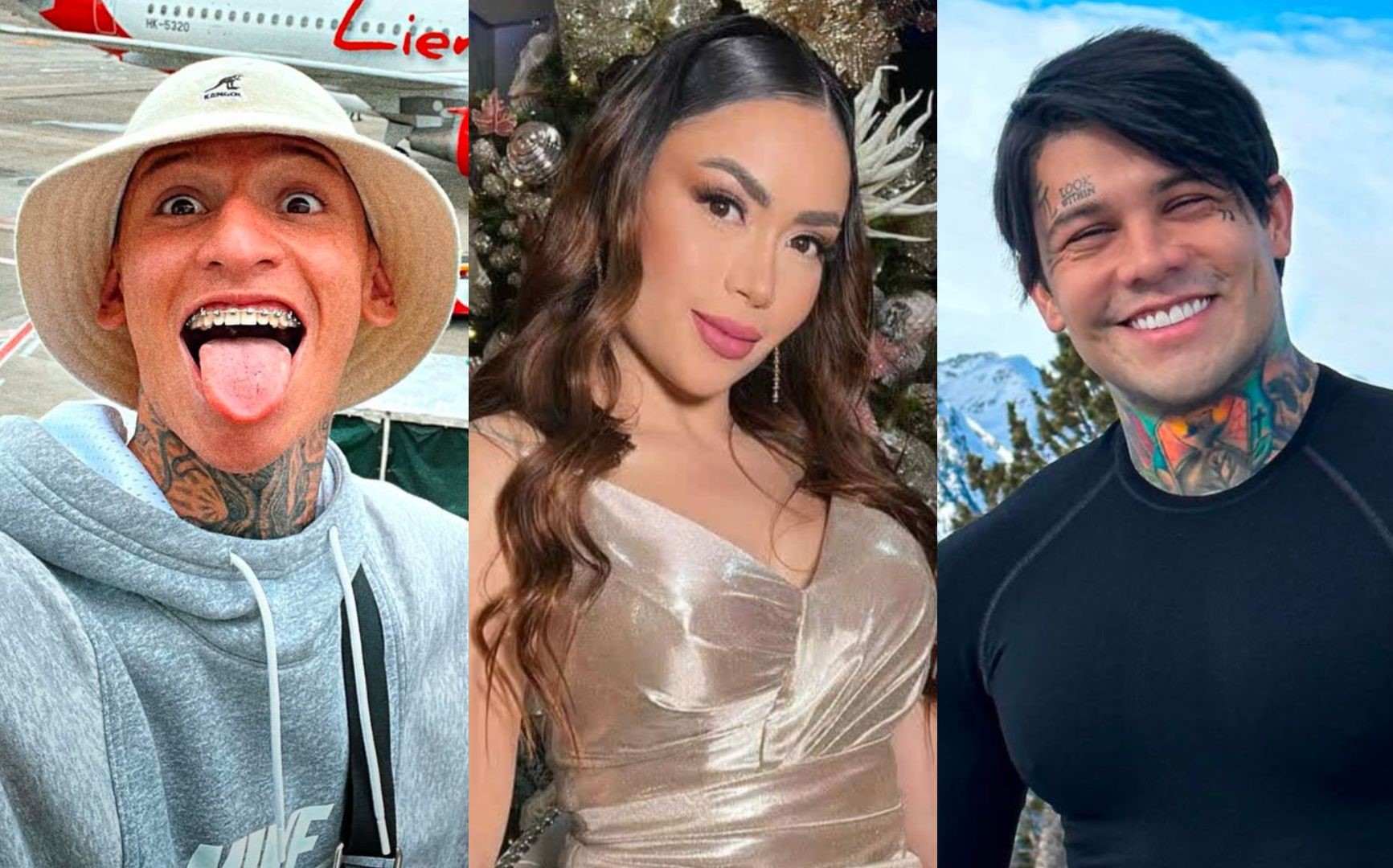 Influencers La Lienda, Epa Colombia y Yeferson Cossio.