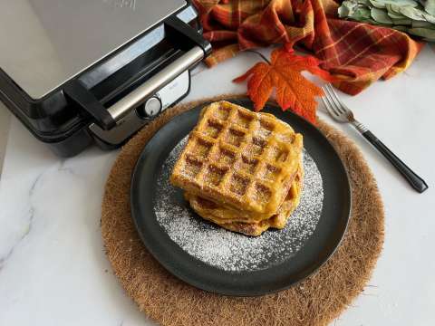 “Waffles” de calabaza para saborear este domingo