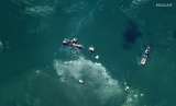 El derrame de petróleo que provocó el paso del Huracán Ida en el Golfo de México