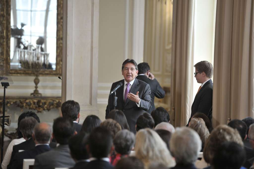 Exministro durante su posesión como nuevo Fiscal General de La Nación, ceremonia realizada en La Casa de Nariño.
