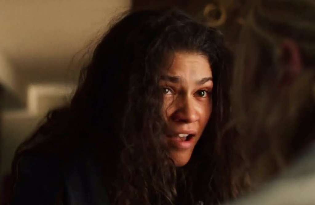 Zendaya en su interpretación de Rue en la segunda temporada de la serie "Euphoria".